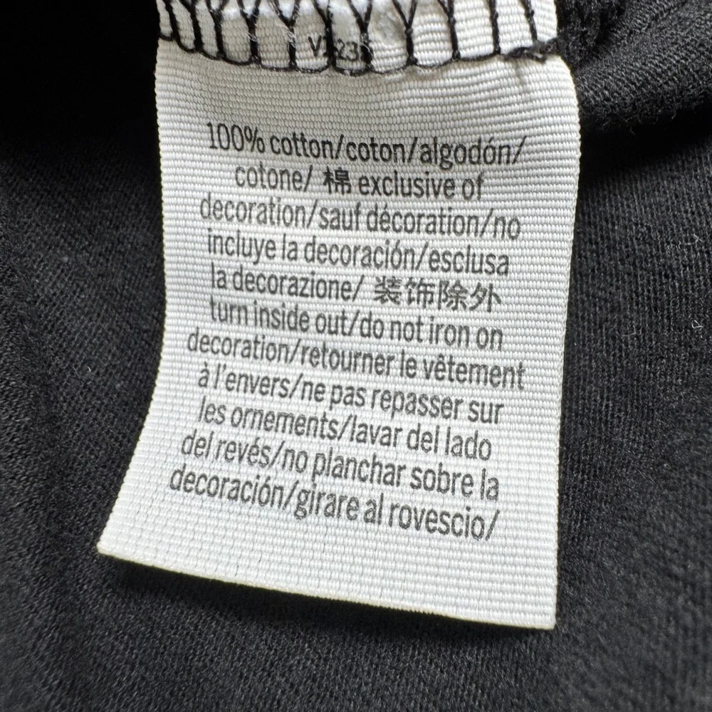 PINK Victoria's Secret Black Glitter Logo Hooded Long Sleeve Tee Shirt Womens S - Picture 10 of 14